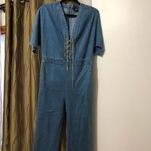 Denim jumpsuit size L